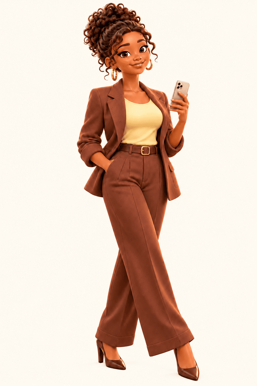 A person holding a phone with ownership cards around them